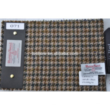 Tissu en tweed promotionnel harris avec motif de pied-de-poule